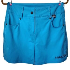 Maloja Alp Appeal Outdoor Hiking Golf Activewear Skort Shorts Blue Sz XS